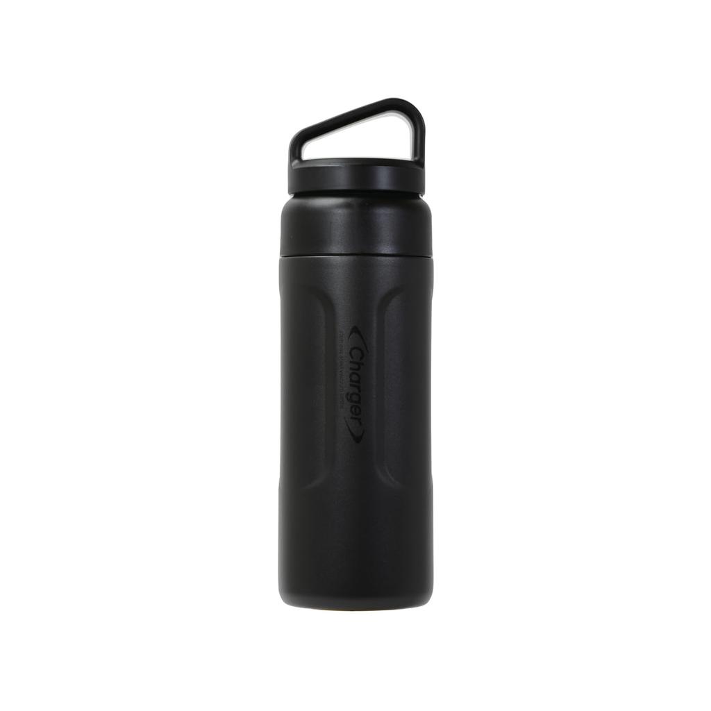 Pearl Metal Water Large Wide 70mm with Insulates for Hot or Cold Bottle/Mug, 1000ml, Capacity, Mouth, Approx. Diameter, Handle, Drinks, Black, HC-51