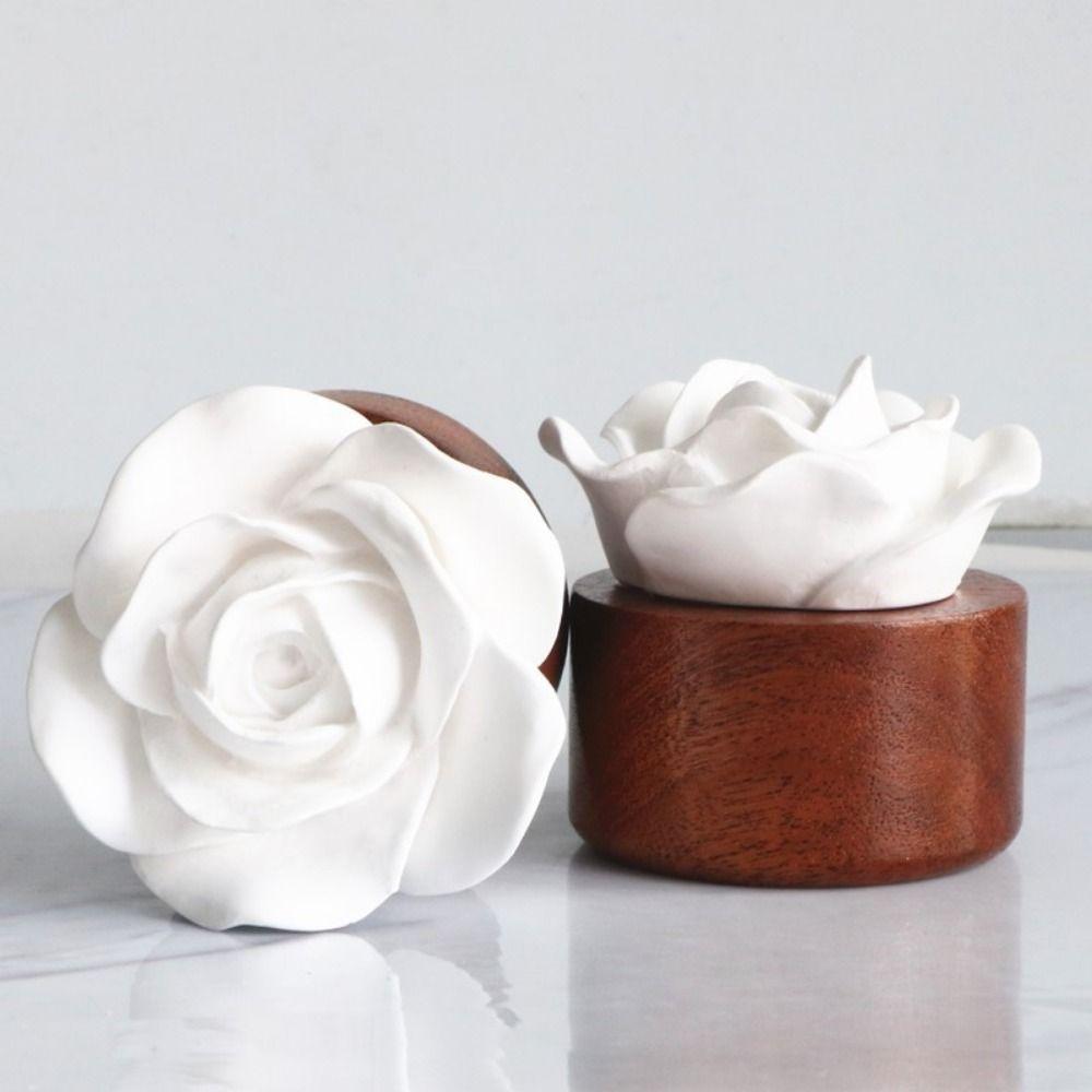 Handmade Car Air Fresheners Decorations Wooden Base Perfume Diffuser Stone  Essential Oil