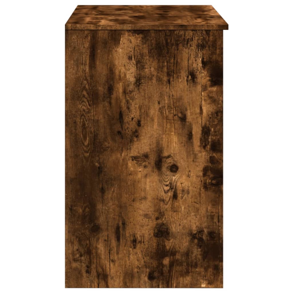 Makeup Table with Mirror Smoked Oak 28.7 x 18.3 x 47.2 in (73 x 46.5 x 120 cm)