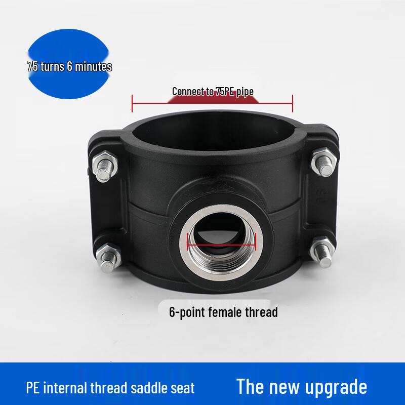 PE Quick Connect Internal Thread Saddle Clamp