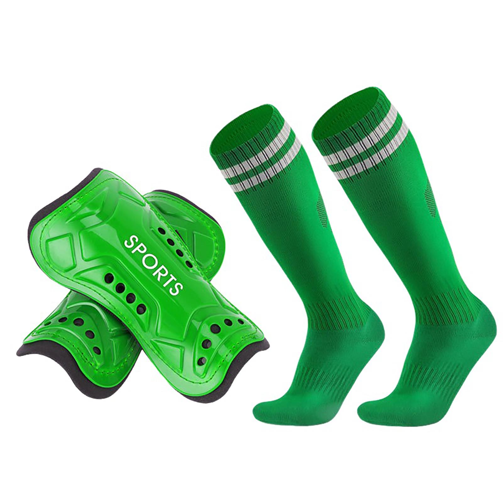 

Soccer Shin Guards for Youth Adult Breathable Football Shin Guards With Socks Crashproof Calf Protectior Sports Safety Shin Pads S зелёный