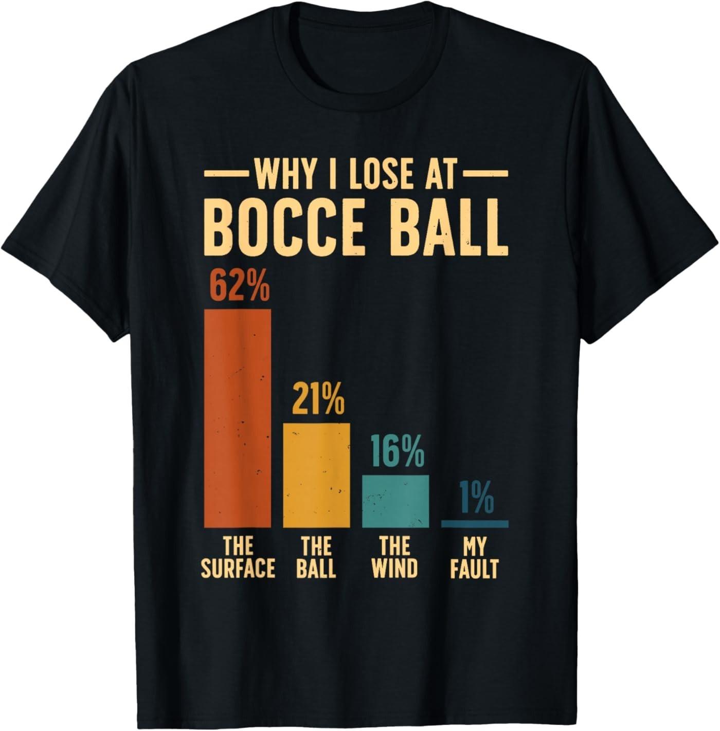 Cool Bocce Apparel for Men Women Bocce Ball Bocce Player T-Shirt S разноцветный