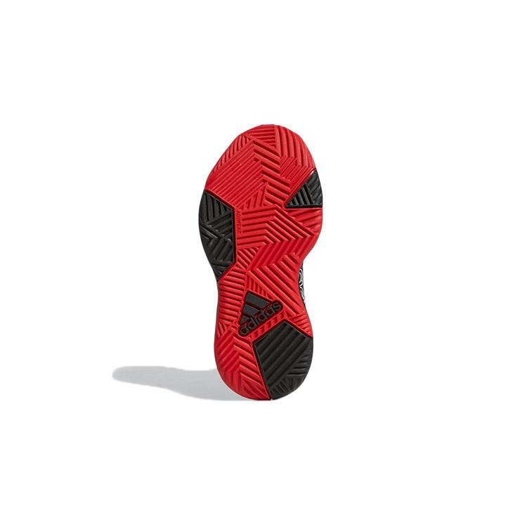 adidas OwnTheGame CNY K Resistentes a la abrasión Caña media Zapatillas de Baloncesto para Niños Negro Rojo Niños GY0812