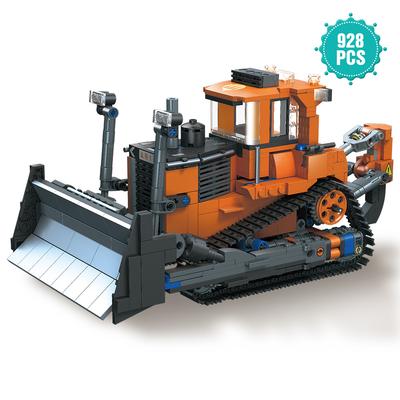 Ensembles de construction 928 PIÈCES Chargeuse Blocs de construction Bulldozer de construction Véhicules d'ingénierie robustes Jouet Cadeau pour Enfants Cadeaux