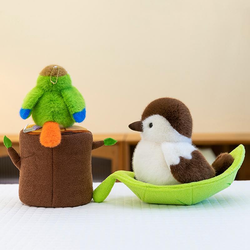 Creative Lifelike Bird Nest Tree House Plush Doll Bird And Nest or Leaf Combination Plush Toy Birthday  Gift For Boy Girls Decor