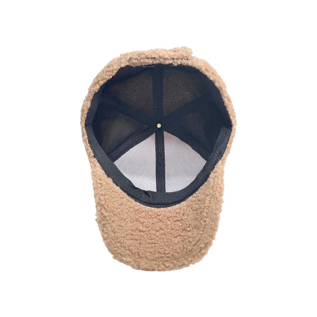 Cappellino da Baseball in Pelliccia Sintetica Stile Coreano per Donna e Uomo - Versatile Cappello Invernale Caldo Casual a Becco d'Anatra