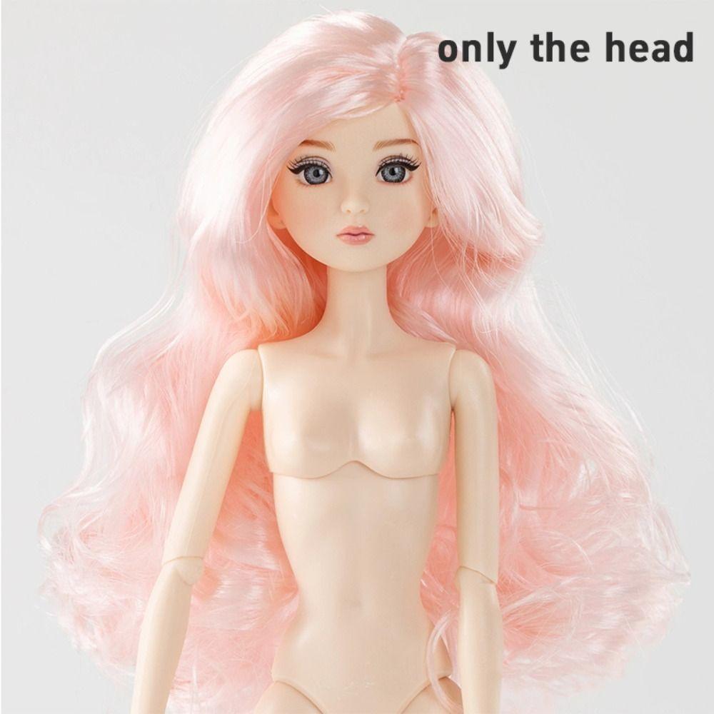 Joint Movable Make-up Doll Head Curly Hair Doll Body Humanoid Doll Supermodel Doll Body Girls Gift