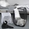 Foldable Ventilated Laundry Basket With Skeleton Large Capacity Portable Storage For Bedroom Bathroom And Home Organization