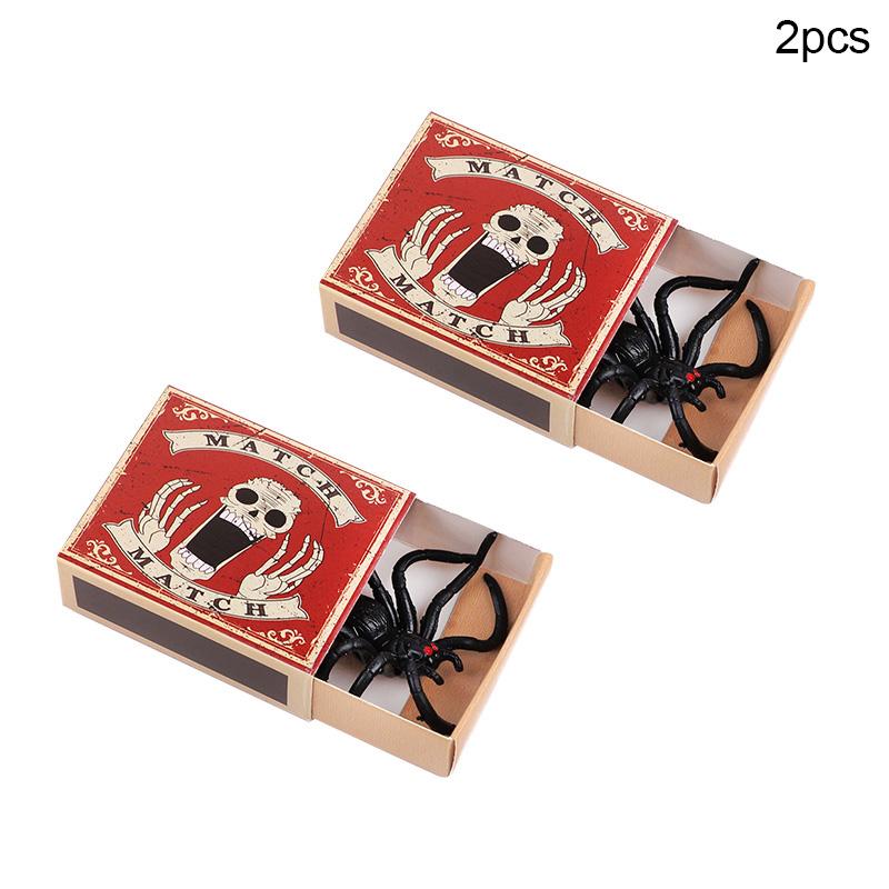 

2/5/10 Коробка Испуг Спичечный коробок с пауком Хэллоуин День дурака Реквизит Креативные игрушки для розыгрышей Хэллоуин вечеринка Детский подарок Украшение