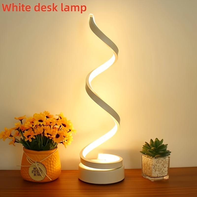 

2/1pcs Vintage-Inspired Creative Desk Lamp - Spiral Adjustable Arm, Soft Warm Light, Multifunction,Space-Saving Design for Bedroom, Study,Living Room