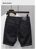Herren Slim Fit Schwarze Denim Shorts mit Distressed-Details - Sommer 2023 Kollektion.