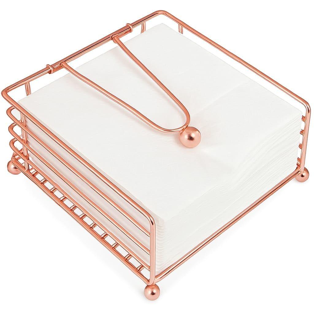 CentraLit Serviettenhalter für Esstisch - mit beschwertem Arm - Moderner Taschentuch-Organizer Taschentuchrollenhalter für Küche,