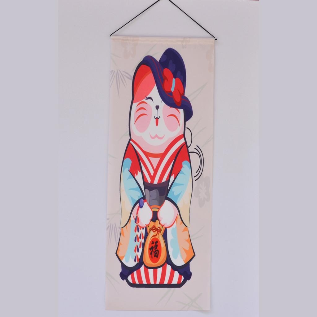 Japanese Izakaya Noren Curtain, Open Sign Sake Bar Hanging Flag Restaurant Doorway