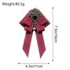 Bow Tie for Women Bowknot Necktie Vintage College Style Elegant Ribbon Formal Fashion Brooch Pin