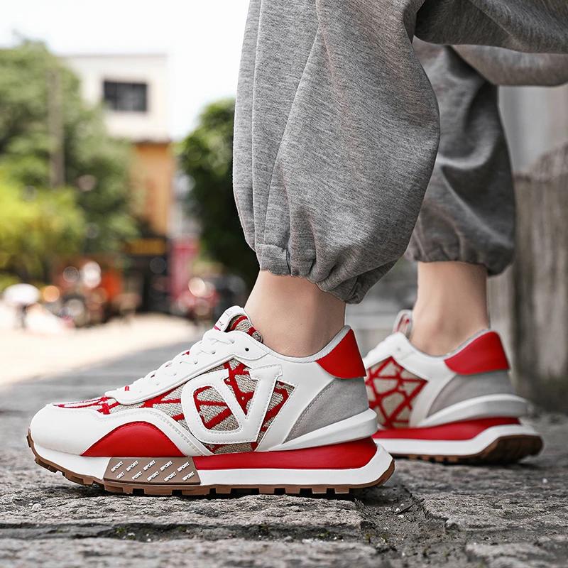 New Spring and Autumn Anti Slip Thick Sole Men's Forrest Gump Shoes Trendy Fashion Designer Brand Sports Shoes Breathable Size44