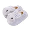 Kinder warme rutschfeste Cartoon Fluffys Kaninchen Baumwolle Hausschuhe Kinder Hausschuhe