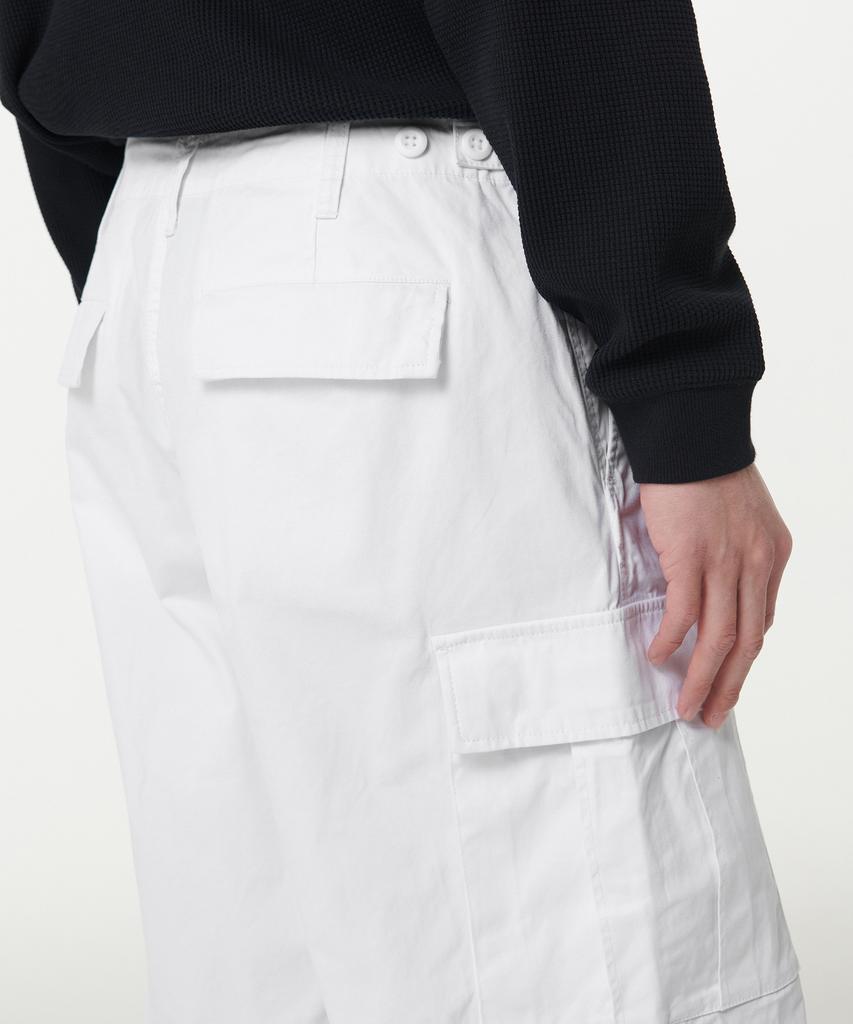 Musinsa Standard Cotton Parachute Cargo Pants [Off-White]