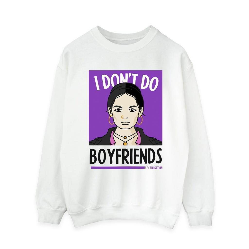 Netflix Womens/Ladies Sex Education I Don´t Do Boyfriends Sweatshirt