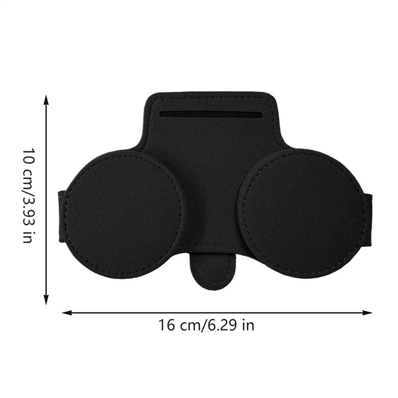 Sunglasses Car Holder Eyeglass Hanger Clip For Car Sun Visor Double Clip Magnetic Leather Storage For Automotive Accessory Decor