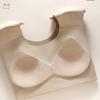 Osynliga axelvaddar för BH för kvinnor Andningsbara Toppar Osynlig Binda-BH Rak axelväst