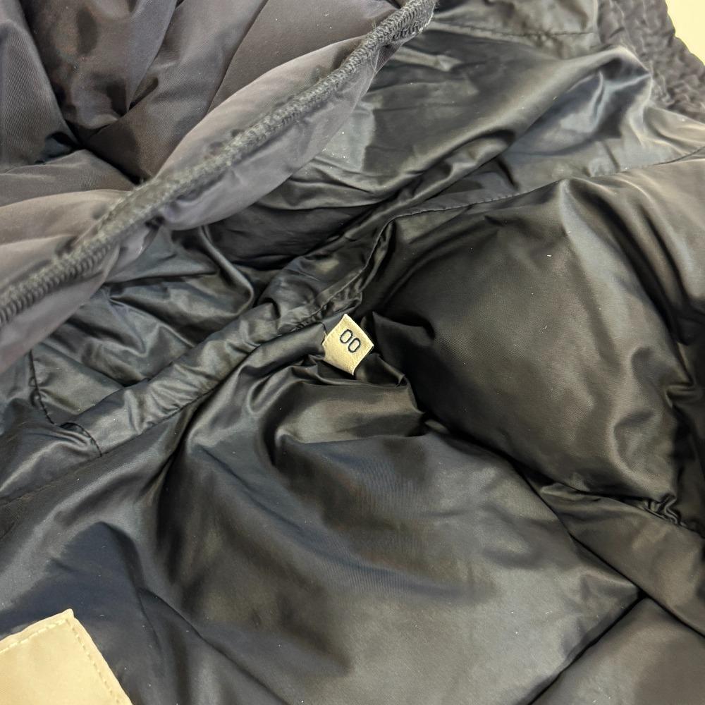 Moncler Short Nylon AVOCE Down Jacket Navy Nylon Used