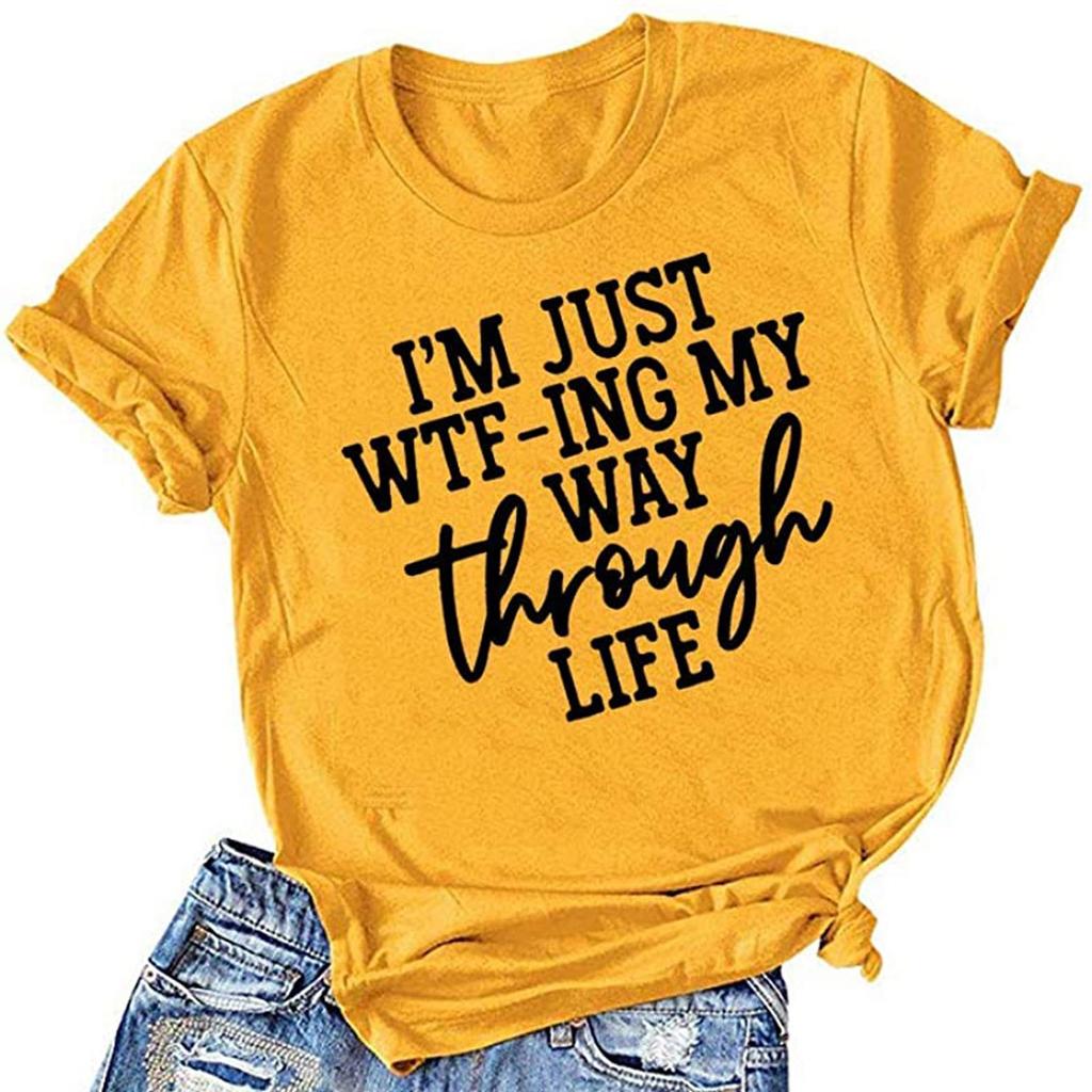 Women's Fashion Printed Plus Size   T-Shirts Short Sleeve Graphic Tee Tops