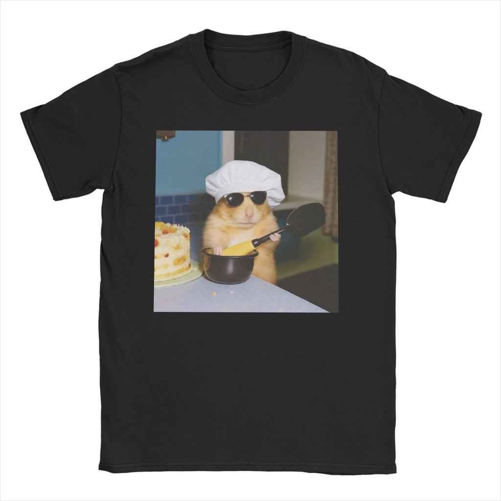 Dank Meme Hamster Staring Front Camera Hamster Calling WoUnisexs T Shirt Tee Shirt TShirts Pure Cotton Birthday Present Clothing