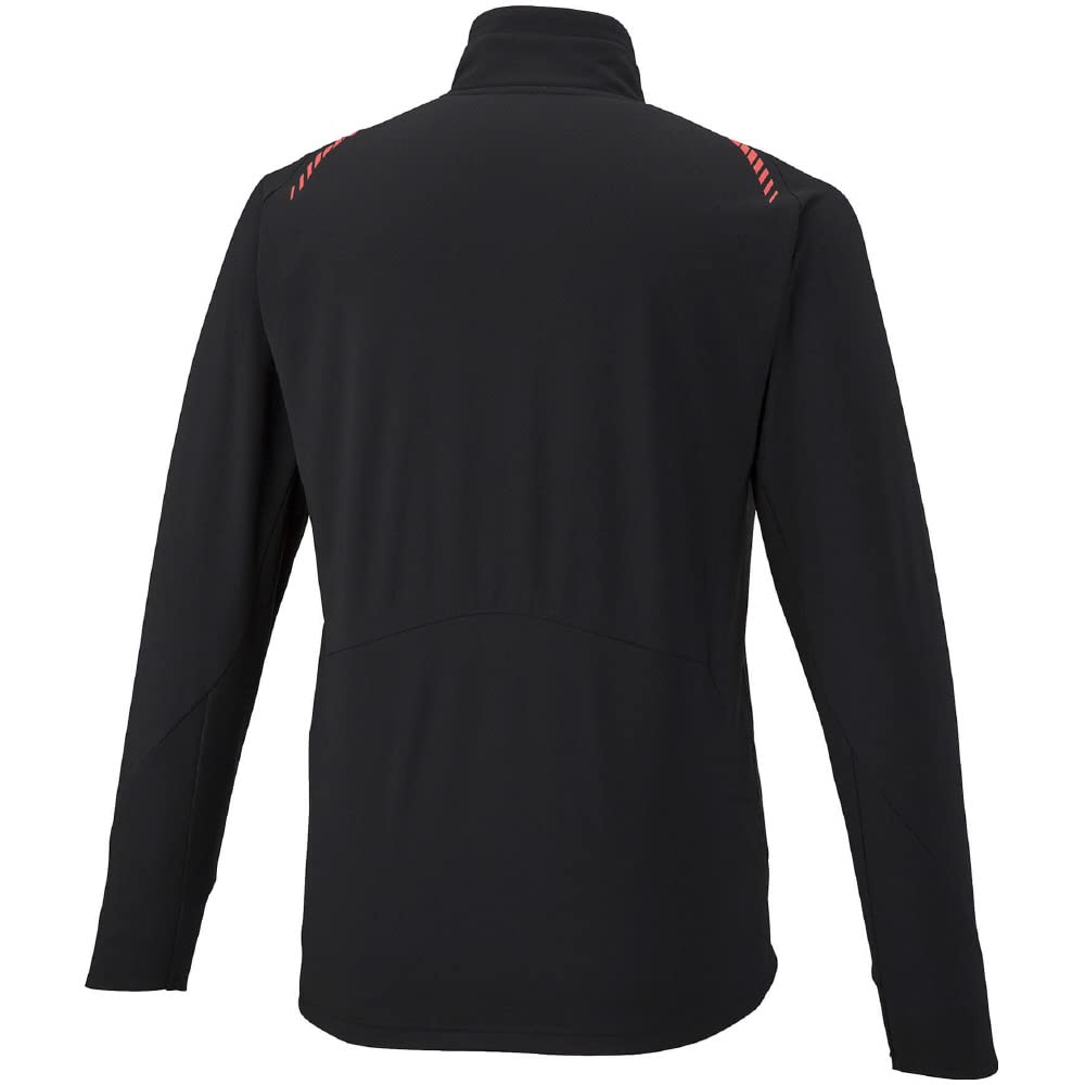 Mizuno Tech Shield Training Size M Jacket, Windproof, Water-Repellent, Stretch, Men's, Black, (32MC2552)