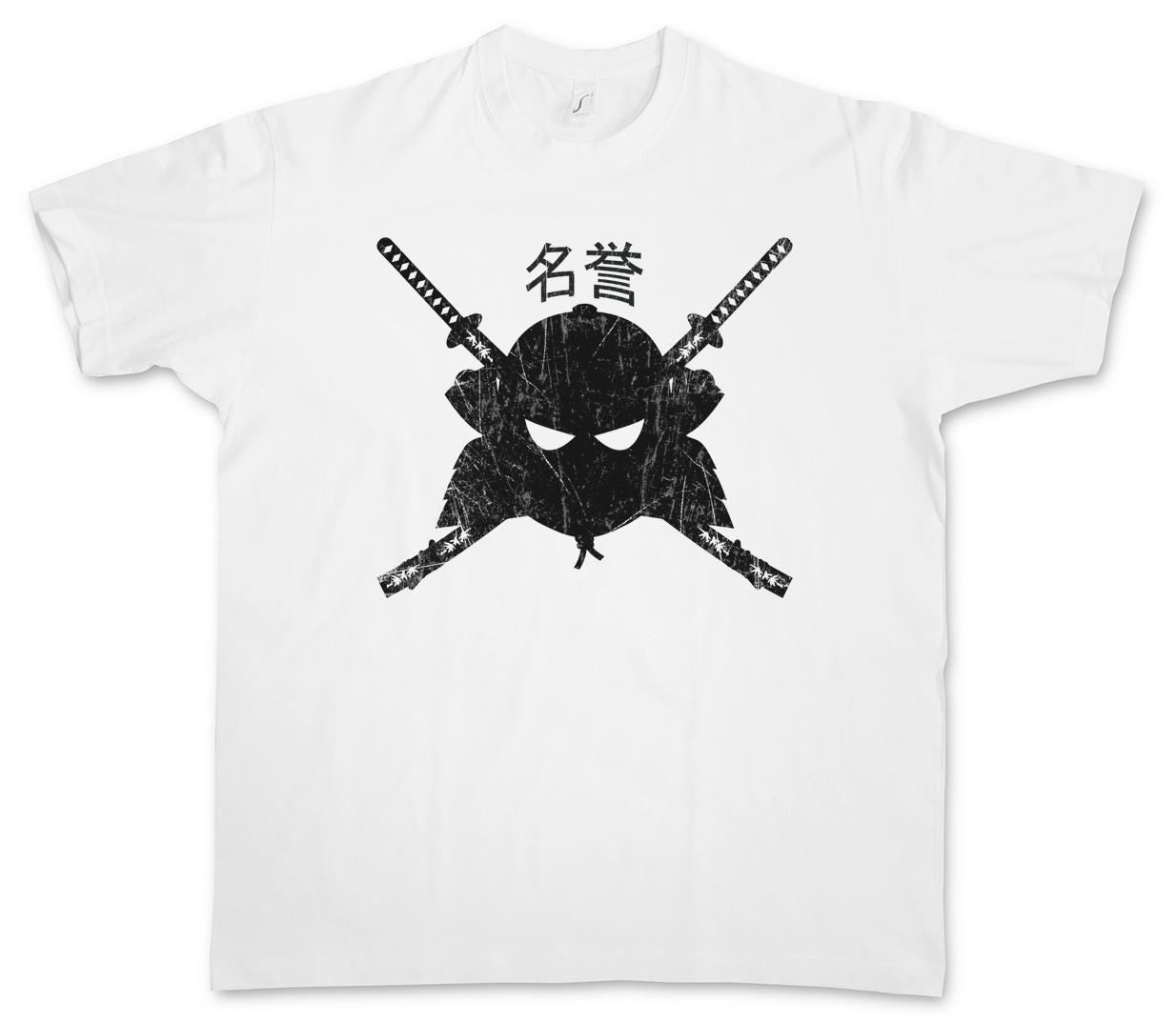 SAMURAI MEIYO T-SHIRT Samurai Ninja Japan Warrior Sword Seppuka Dakana Armor XXL
