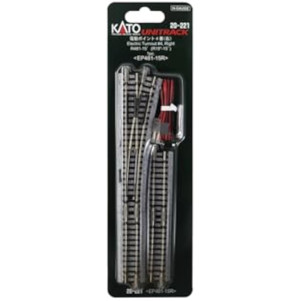 KATO N Gauge Electric Point No. 4 Right 20-221 Model Railroad Supplies
