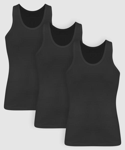

[TRY] T-Men s Premium Cotton Black Running Undershirt 3PACK [Shipped from Korea] 100% Authentic 95