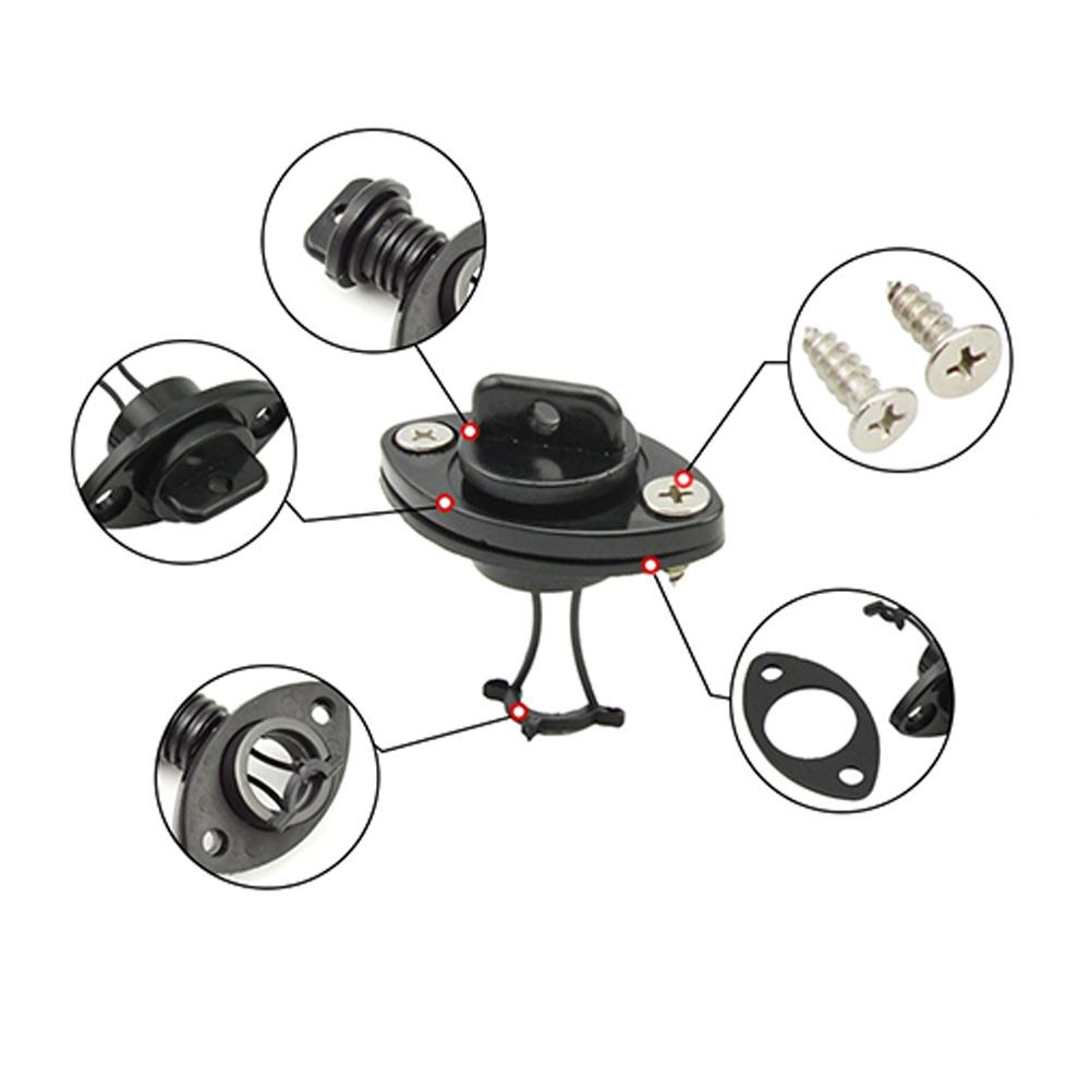 Kayak and Canoe Oval Drain Marine Stainless Steel with Secure Screw Closure
