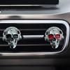 Aromatherapy Air Vent Clip Skull Car Clips, Metal Head Custom Interior Styling Freshener Charm, Halloween Auto Accessory for Men Women Creative