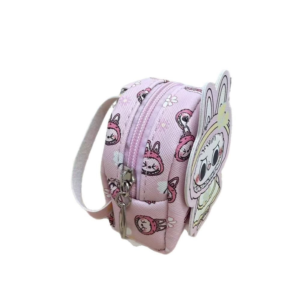 Mini Labubu Backpack New Zero Wallet Shoulder Bag Cartoon Cute Versatile Canvas Bag CLE