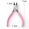 Pink Multi-Use DIY Handcraft Pliers: Round, Toothed, Diagonal Cutting Options