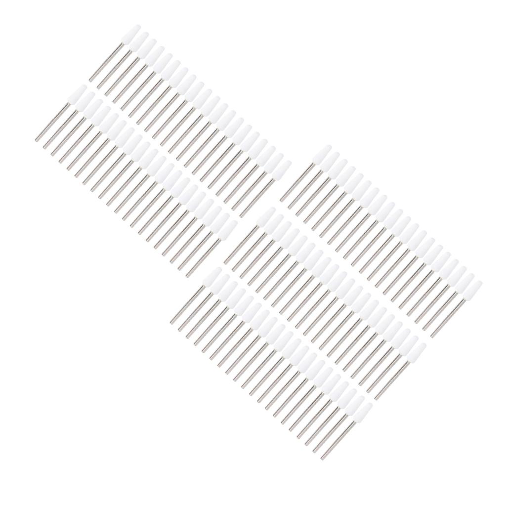 100 Pcs Tapered Barrel Nail Drill Bit Quartz Tungsten Steel Professional Cuticle Clean Drill Bit Wit