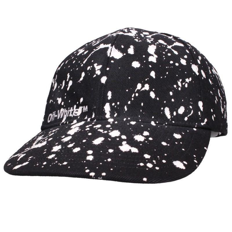 Used Off-white OMLB041F22FAB010 Painted Baseball Cap Men's ONE SIZE