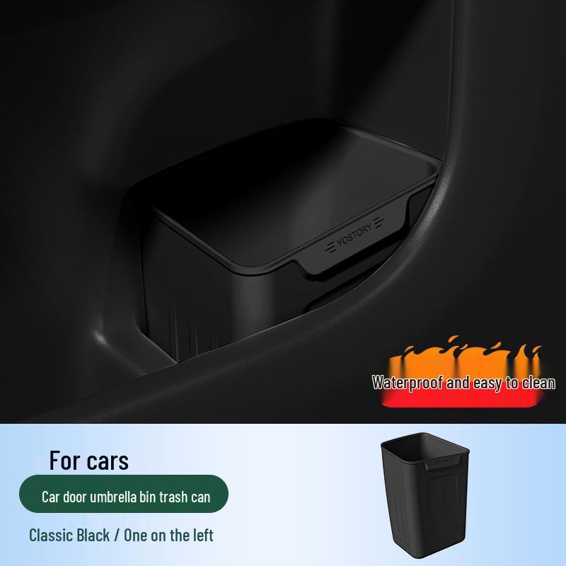 Compatible with 26 Zeekr 001 models: car door storage box, silicone trash can, storage solution, and modification supplies.