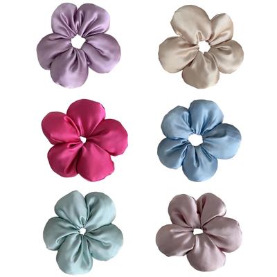 Übergroßes Haargummi 3D Blume Floral Haarband Blumen Scrunchies Prinzessin im Großen Stil Spitzen Haargummi
