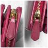 Used PRADA Popular Color Bi-fold Wallet Saffiano Leather Logo Hardware Pink
