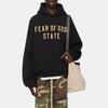 Fear of God Essentials SS25 Fleece Hoodie 'Black Yellow' Men's 192BT246250F