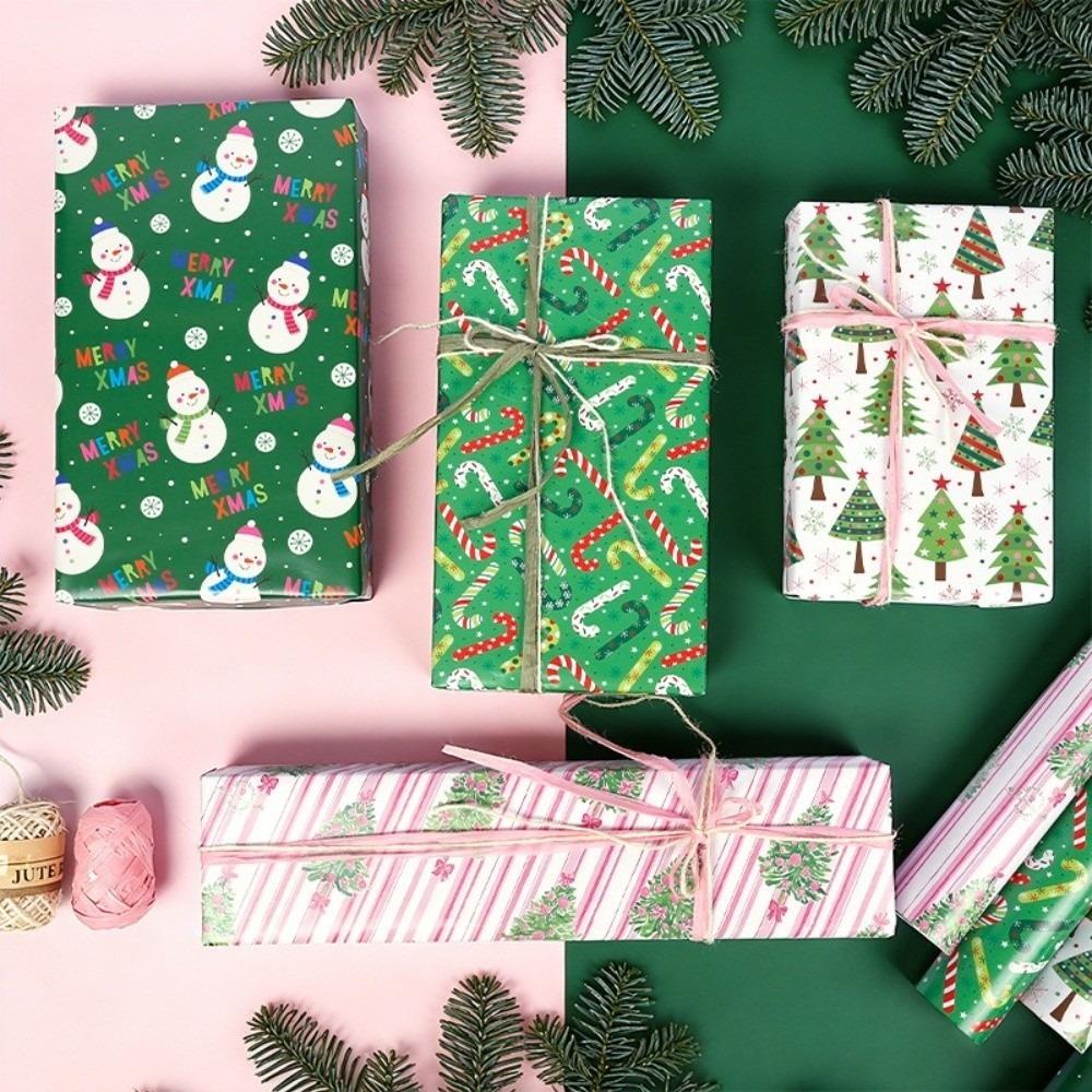 Roll Christmas Wrapping Paper for Holiday Gifts Gift Wrapping Paper  Festive Party Supplies