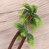 Plastic Mini Fake Leaf Bonsai Craft Coconut Palm Tree Miniature Micro Landscape Artificial Plants