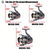 2026 Spinning Reel Fishing Reel Lure Reel All-Metal Spinning Reel Fishing Rod Fishing Tackle 5.2:1 Ratio 8-13KG Drag Power Corrosion Resistant