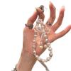 Neue Diamantbesetzte Perlen-Schleife Handy-Kette Schlüsselanhänger Anhänger Tasche Anti-Fall-Kette Handgefertigter Perlen-Handy-Anhänger