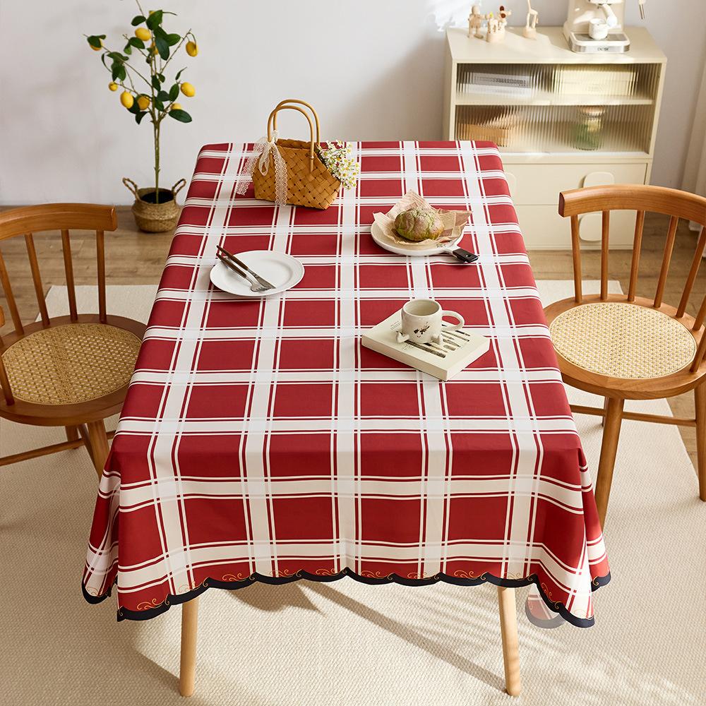 Retro Table Cloth Simple National Waterproof Table Mat Light Luxury High-End Coffee Table Cloth