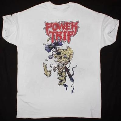 Power Trip Band Concert White T-Shirt Cotton Gift For Fan