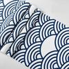 Self Adhesive Bue Geometric Wallpaper Thicken Japanese Style Noodle Sushi Shop Surf Auspicious Cloud Ukiyo-E Wallpaper