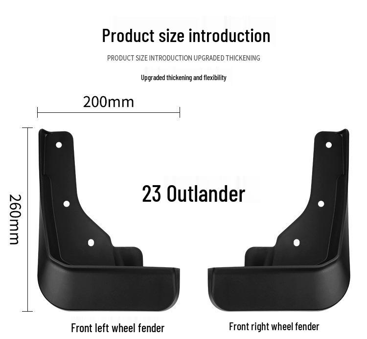 Mitsubishi Outlander 2023-2026 Cross-Border Car Tire Leather Mudguard