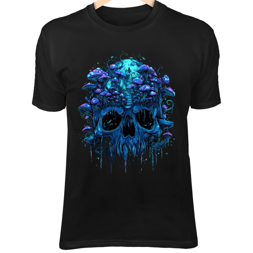 Skull Mushroom Temple - Bioluminescent Fungi, Fairies & Mystical Fantasy Village